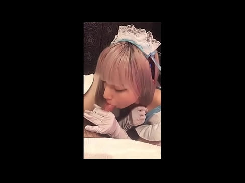 ❤️ Japāņu elks [mayuka], franču kalpones tērps, 1. daļa, minets un džerkstēšana ar losjonu ❌ Porno pie mums